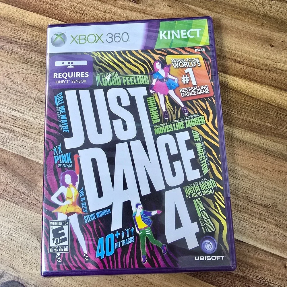 Just Dance 4 Microsoft Xbox 360 2012 Brand NEW Factory SEALED Kinect Compatible